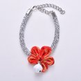 thumbnail image 3 of CBFFDC Pet Flower Bell Decor Necklace Luxury Rhinestone Pet Necklace Flower Bell Decor Adjustable Length Cat Puppy Accessories, 3 of 7