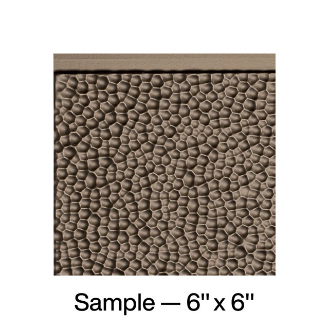 FASÄDE Hammered Decorative Vinyl Backsplash Panel in Argent Bronze (6X6 Inch Sample)