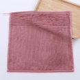 thumbnail image 2 of Hand Towel Solid Color Striped Yarn Soft Absorbent Towel Towel Face Wash Towel Four Sets Pink B, 2 of 6