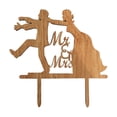 thumbnail image 4 of Cake Topper Wedding Cake Picks Wedding Cake Picks and Toppers Wooden Cake Topper, 4 of 4