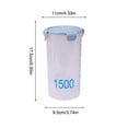 thumbnail image 3 of KTTECTOA with Graduated Round Storage Jars Sealing Jars Plastic Kitchen with Lids Snack Jars Grains Storage Jars Storage Jars Yoghurt Cheese Cake Jars Clearance Fall Decorations Canada Days, 3 of 6