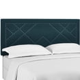 thumbnail image 1 of Reese Tête de Lit Rembourrée en Tissu de Lin avec Clous pour Lit Double / Grand - Azur, 1 of 4