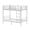 Grey, variant on Ktaxon Upgrated Twin over Twin Bunk Bed, Metal Bed Frame with Flat Step Ladder for Kids Teens Adults, Black