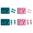 thumbnail image 4 of mmirethe Easy To Clean Baby Silicone Tableware Set Made With Silicone And Stainless Steel For Encourages Pink 2 1Set, 4 of 6