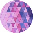 thumbnail image 1 of Ahgly Tapis Rond Lavable en Machine Intérieur Transitionnel Lilas Violet Vif, 4 Pieds Rond, 1 of 7