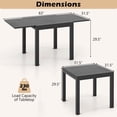 thumbnail image 3 of Gymax Patio Expandable Dining Table 31.5''-63'' Adjustable Rectangular All Weather Table, 3 of 10