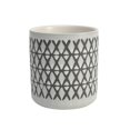 thumbnail image 1 of Sagebrook Home Ceramic 4" X-Design Pen Holder, Black, 1 of 1