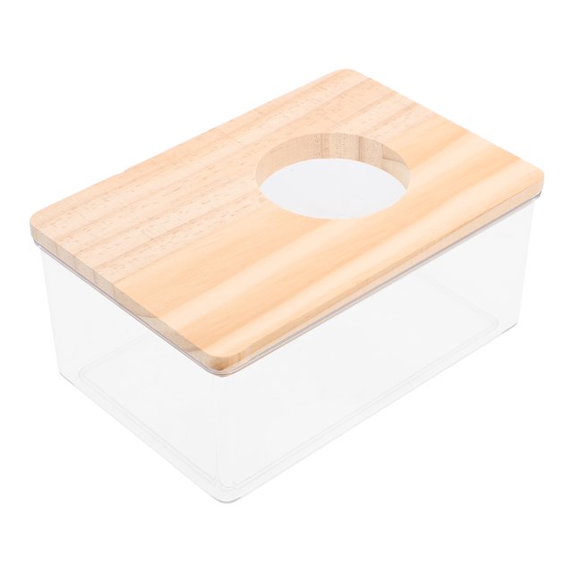 1Pc Sand Bath Box Small Pets Shower Room Clear Hamster Toilet Sand Bath Room