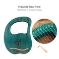 thumbnail image 4 of Amdohai Lyre en Bois à 19 Cordes Boîte de Résonance Instrument à Ficelle avec, 4 of 7