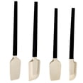 thumbnail image 2 of Oleegame 2PC Kitchen Utensils Set Four Piece Set Silicone Soft Scraper Food Grade High Temperature Multifunctional Household Baking Set Shovel Cake Spatula Black, 2 of 7