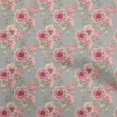 thumbnail image 1 of oneOone Polyester Spandex Gray Fabric Florals Sewing Craft Projects Fabric Prints By Yard 56 Inch Wide, 1 of 4