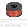 thumbnail image 3 of Uxcell 28AWG Stranded Wire Hookup 50M/164ft Orange, Electrical Wire UL1007 Spool, 3 of 6