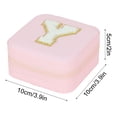 thumbnail image 3 of TopLLC 26 Letters Earring Jewelry Display Storage Box Case Organizer Flannel Tray Holder Gift, 3 of 3