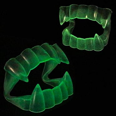 GiftExpress Pack of 144, Individual Packed Glow in The Dark Fangs/ Vampire Teeth/ Dracula Fangs/ Halloween Tricks/ Vampire Costume Accessory/ Halloween or Masquerade Parties