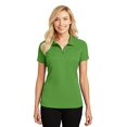 thumbnail image 1 of Port Authority ®  Ladies Pinpoint Mesh Zip Polo. L580 S Treetop Green, 1 of 1