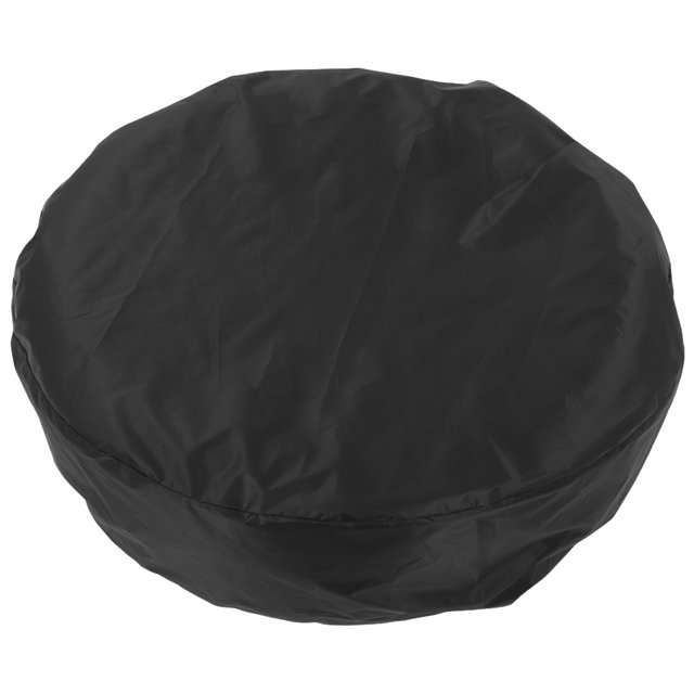 Raindrops Universal Black Tire Protective Cover for Car Spare Tires with Windproof Hook Waterproof Sun Protection