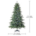 thumbnail image 2 of Holiday Time Arbre de Noël artificiel Pin du Complet Régulier Milford Index Pré-Éclairé de Quick SetMD 7.5 pi (2,29 m) - Vert, 2 of 9