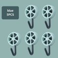 thumbnail image 4 of facefd 1/2/3/5 Dido 5pcs Storage Hooks Lemon Shape Wall Hangers Waterproof Sticky for Kitchen Bathroom Blue 1 Pc, 4 of 6