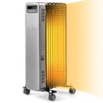 thumbnail image 1 of Costway 1500W Oil-Filled Radiator Heater Portable Electric Space Heater 3 Heat Settings, 1 of 10