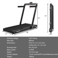 thumbnail image 3 of SuperFit 4.75HP 2 In 1 Folding Treadmill W/Remote APP Control, 3 of 8