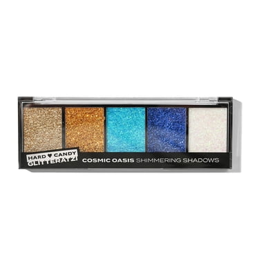 Hard Candy Glitteratzi, Eye Shadow Palette, Glitter Finish, Cosmic Oasis, 5 Sparkling Shades