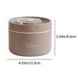 thumbnail image 3 of LSLJS Stainless Steel Insulated Lunch Box Insulated Bucket Household Double Cover Soup Bowl Bento Box Lunch Box, 3 of 8