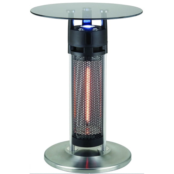 ENERG+HEA-14765LED Bistro style Infrared Heated Table, with Tempered Glass Top