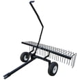 thumbnail image 1 of Yard Tuff 60" ATV Tow Behind Steel Lawn Landscape Rake w/ Wheels & Handle, 1 of 7
