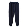 thumbnail image 3 of Pantalon de Survêtement pour Femmes avec Poches Petite Bas Froncé Cordon de Serrage Jambe Droite Pantalon de Survêtement Confortable 2023 Pantalon Ample Coton Pantalon Jogger Ample Noir 2TG, 3 of 5