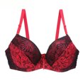 thumbnail image 1 of Amzcrzy Minimizer Bra for Women - Oversize Lace Bralettes Floral Plus Size Bra with Underwire Woman's Full Coverage Lace Bra Soft Support Unlined Non Padded Bra, 1 of 4