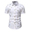 thumbnail image 1 of Birdeem Chemise Décontractée pour Homme à Manches Courtes Boutonnée Style Hawaïen de Vacances Blouse T-Shirt, 1 of 8