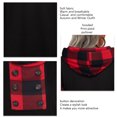 thumbnail image 1 of Splicing Sweatshirt, Pullover Women Top Hooded Polyester Fiber  For Autumn Outfit, 1 of 6