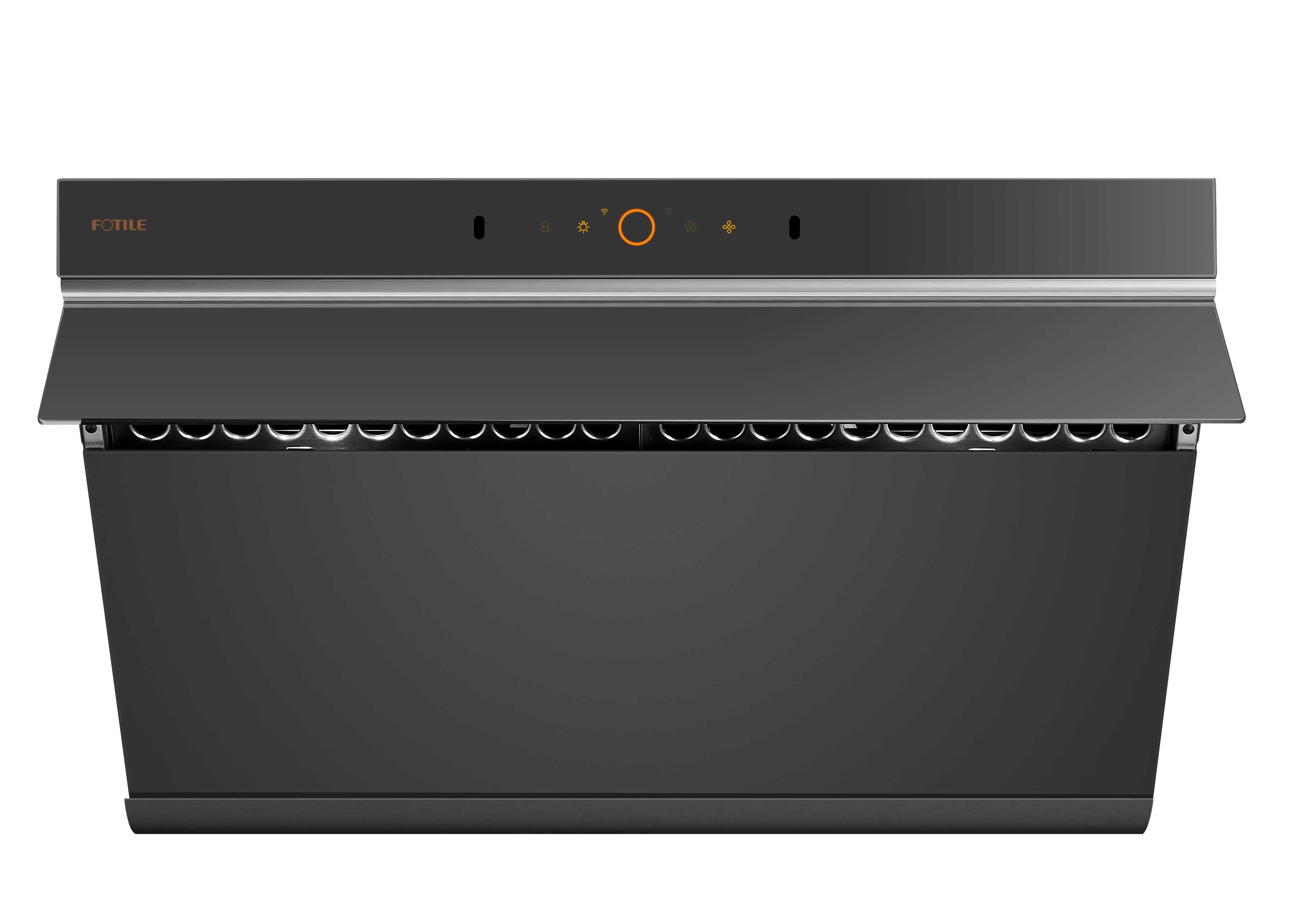 FOTILE JQG7515-Y | 30" Slant Vent Series Range Hood in Moonshadow Grey | Remote Control