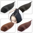 thumbnail image 3 of Hair Extension Clip Long Supplement Hair Elastic Clip Invisible Human Hair Wig Pads for Female, 3 of 8