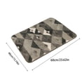 thumbnail image 3 of Xihbxyly Rug Area Rug Living Room Bedroom Rug Bathroom Floor Mat Microfiber Inkjet Printing Bathroom Absorbent Foot Mat Bedroom Door Mat Non Slip Mat Flocked Carpet Geometric Pattern, 3 of 6