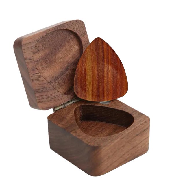 Guitar Pick Wooden Guitar Picks Holder Personalized Guitar Pick Case Box :ψ G3R3