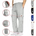 thumbnail image 1 of YOIAVAIOY Cargo Sweatpants for Men Baggy Plus Size Drawstring Sweatpants Gym Workout Pants with Pocket Gray M, 1 of 7