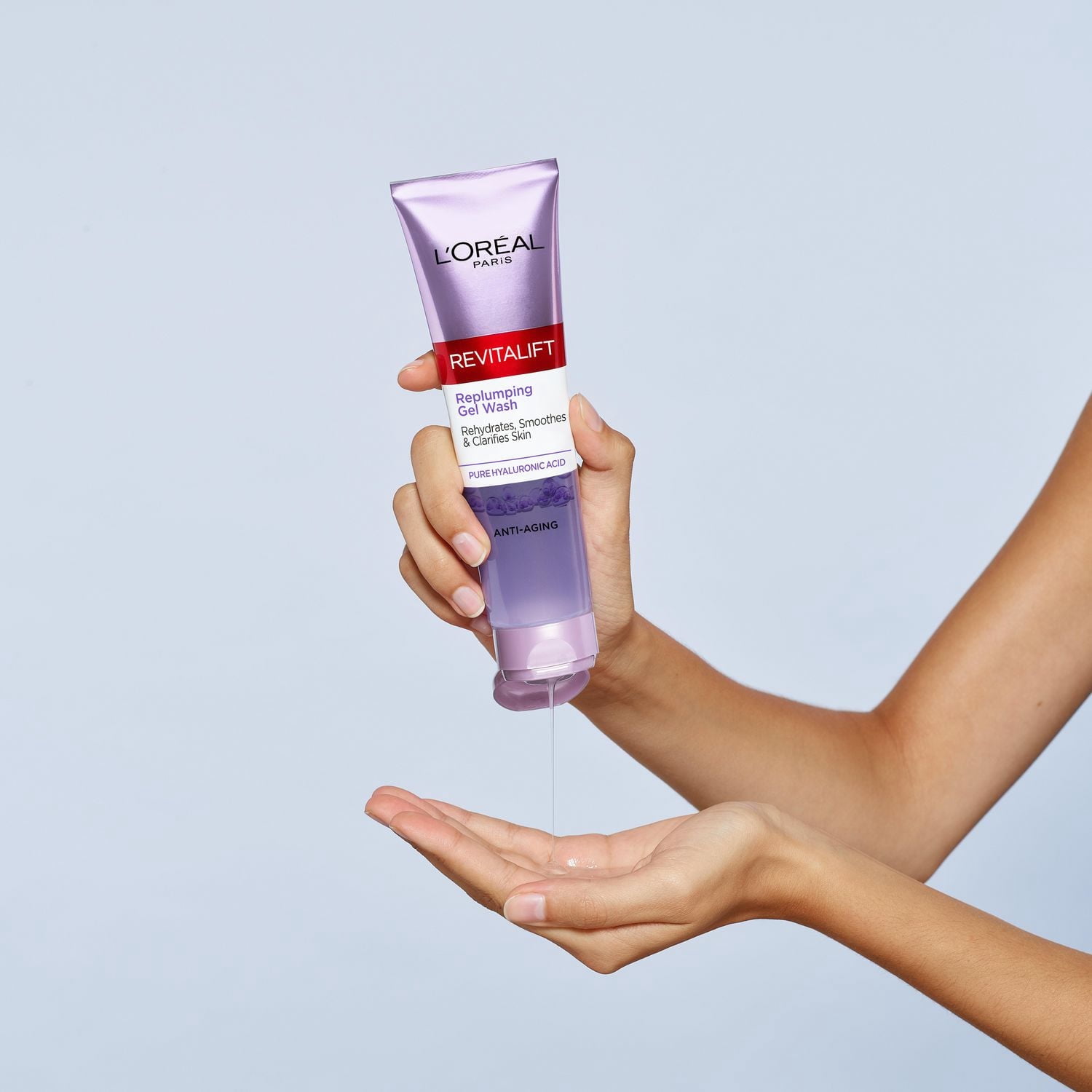 L'Oreal Paris Revitalift Nettoyant Gel pour Visage avec Acide Hyaluronique, 150 mL
