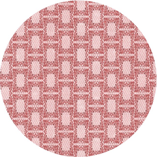Ahgly Company Tapis d'Intérieur Ronds Transitionnels Roses Lavables à la Machine, 7 Pieds Rond