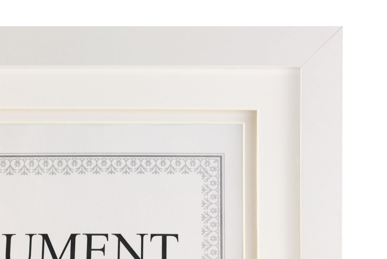 kieragrace KG cadre contemporain Morgan avec passe-partout double – 26,67 x 33,02 cm (10,5 x 13 po), blanc