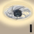 thumbnail image 3 of Ventilateur de Plafond avec Lumière, Télécommande, Vitesse et Luminosité Réglables, 3 of 8