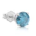 thumbnail image 1 of 1/5ct Blue Diamond Single Stud 10K White Gold, 1 of 1