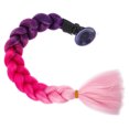 thumbnail image 4 of Helmet Pigtail Helmet Wig Helmet Braid Ponytail Helmet Hair with Suction Cup, 4 of 9