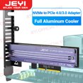 thumbnail image 2 of M.2 NVME to PCIe 4.0 3.0 Adapter With Aluminum SSD Heatsink, NVMe 64Gbps Gen4 PCIE x1 X4 X8 X16 Expansion Card for Desktop PCIE x4, 2 of 6