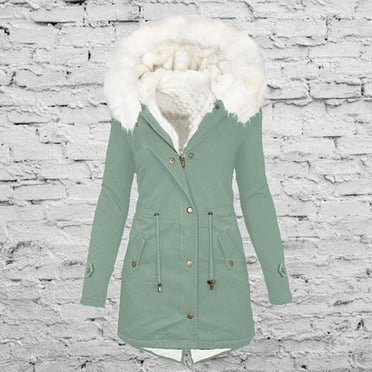 UPPADA Womens Warm Winter Overcoat Hooded Coats with Faux Fur Lined Parka Jacket Thick Down Outerwear Heavylight Winter Puffer Jacket,Woman Sweaters Clearance Sale