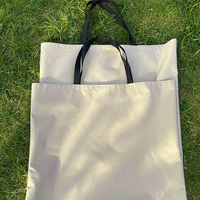 Dalazy Chair Storage Bag Folding Waterproof for Beach Chair Transport Chair beige small