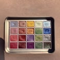 thumbnail image 3 of Boovnll Tool Kit, 20 Colors of Pearlescent Solid Watercolor Pigment Watercolor Painting Pearlescent Coloring, Tool Set, Home Essentials, Household Essentials, 3 of 3