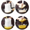 thumbnail image 2 of Sac à Lait de Noix Passoire en Maille de Nylon Filtre à Thé Alimentaire Réutilisable Tailles de Jus Pulpe I9A3, 2 of 8