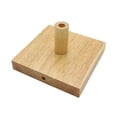 thumbnail image 2 of Wooden Table Lamp Base Stand Durable Ornament Easy to Use Devices Universal Modern Craft Replacement Parts for DIY Display Bedroom Desk, 2 of 8