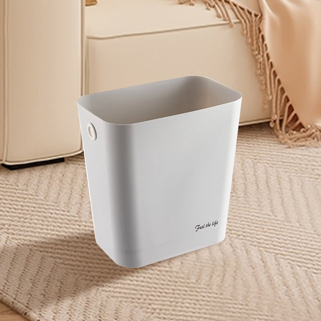TopLLC Garbage Can, Trash Can, Kitchen Trash Can Rectangular Open Top Waste Bin Suitable For Home Bathroom Kitchen Bedroom Office Waste Bin Modern Design Plastic Waste Bin rubbish bin